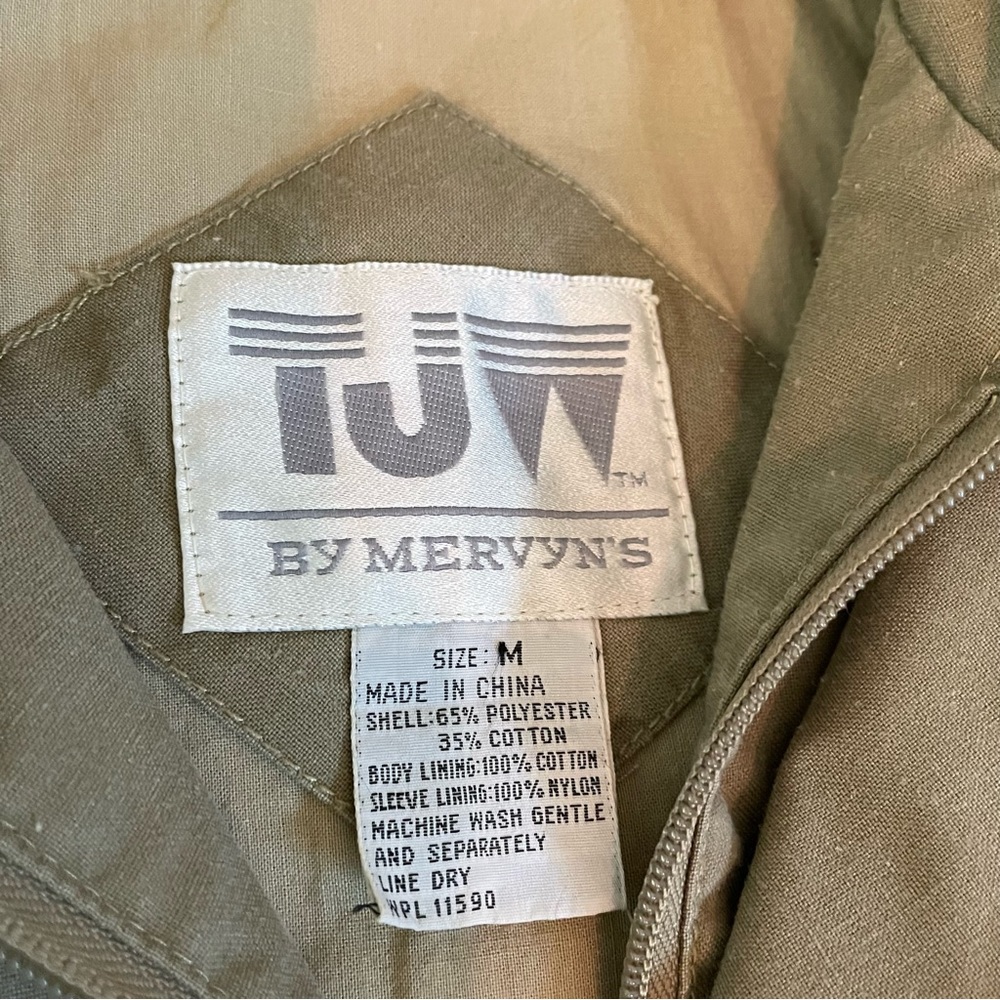 VINTAGE TJW by Mervyn’s 1980’s Men’s Jacket - Picture 5 of 5